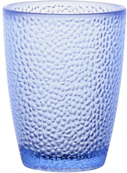 drinking glassware Stackable Heat-resistant Water Cup for Juice Beer(Blue,Medium)