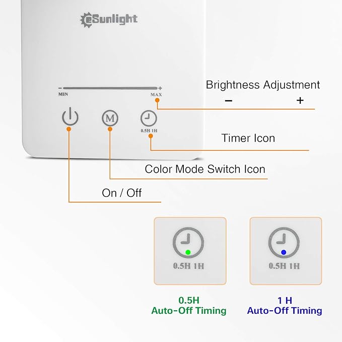Desk Lamp, Desk Light, Dimmable Table Lamp, 7W, 5 Color Modes, 6 Brightness Levels, Touch Control, Memory Function, LED Foldable Led Lamp for Reading, Working, Office, Study (Silver)