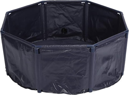 Foldable Dog Pool Portable Swimming Pool PVC Tub for Dogs Cats Kids Indoor Outdoor Bathing (M30/100cm)