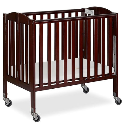 3-in-1 Folding Portable Crib, Espresso, Large