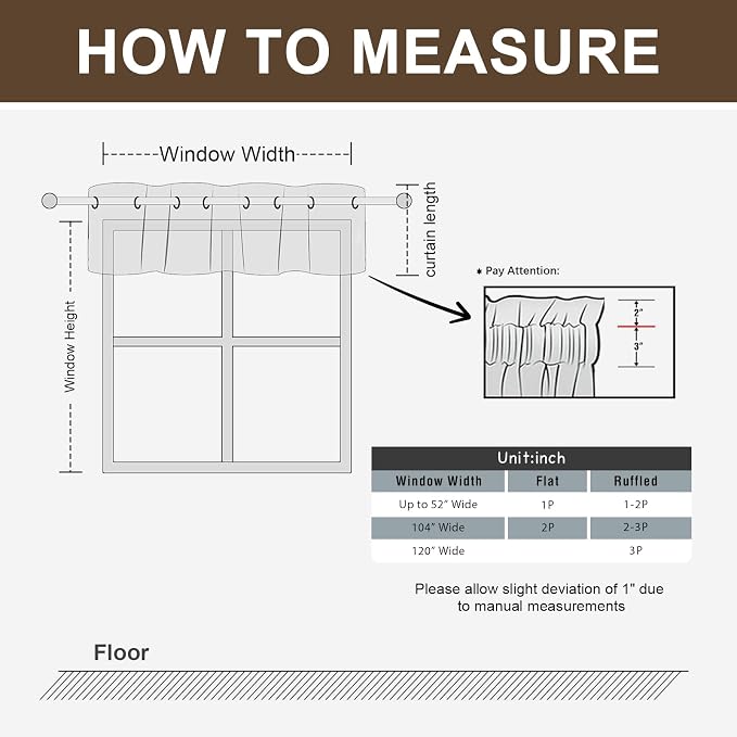 H.VERSAILTEX Blackout Curtain Valances for Kitchen Window/Living Room/Bathroom Privacy Added Rod Pocket Home Decoration Winow Valance, 52" W x 18" L, Birds in Sage (Pack of 4)