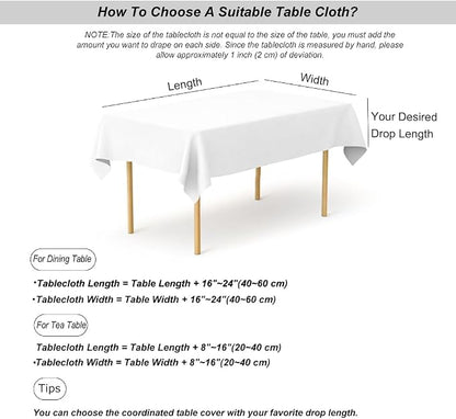 meioro Yellow Boho Table Cloth Rectangle Cotton Linen Nordic Twill Tablecloths Wrinkle Free Fabric Checkerboard Stripe Table Cloths Rustic Cover for Kitchen Dining Party Outdoor Picnic(55 x 98 Inch)