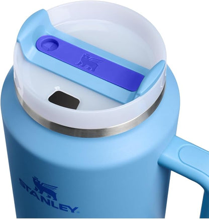 STANLEY Quencher H2.0 Flow State Tumbler, 64 oz, Blue Sky | Handle and Straw | 3-Position Lid | Large Capacity for Travel & Sports| Insulated Stainless Steel Cup | BPA-Free