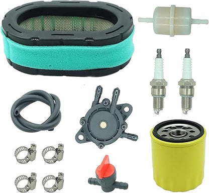 32-083-09-S Air Filter 12 050 01-S Oil filter tune up kit Pre Cleaner Compatible with Kohler KT610 KT620 KT715 KT725 KT730 KT735 KT740 KT745 19HP-26HP Lawn Mower 3208309-S 32-083-10-S