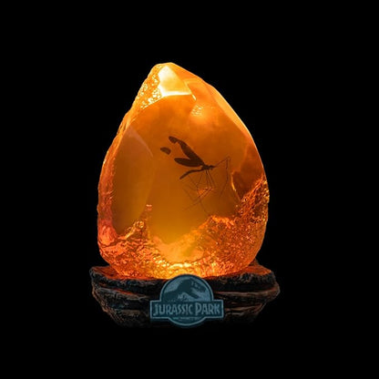 Grupo Erik Official Jurassic Park Lamp | Jurassic Park Movies | Mosquito in Amber Table Lamp | Jurassic Park Merchandise | Jurassic Park Decorations | LED Lamp | Jurassic Park Gifts