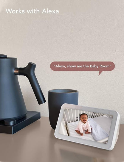 nooie Baby Monitor with SD Card,Baby Monitor with Camera 360 Camera, WiFi Baby Cam with Phone App, AI MotionTracking and Sound Detection,1080P Night Vision Two-Way Audio
