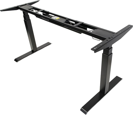 ApexDesk K Series Dual Motor Electric Adjustable Standing Computer Desk for Home and Office Width and Height Adjustable (Black Frame only)