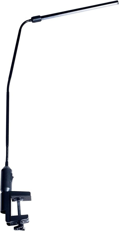 Lavish Home 72-L092-B Desk Lamp with Clamp-Modern Contemporary LED Clip on Light for Table-Home Office or Dorm Room Accessories, 41", Black