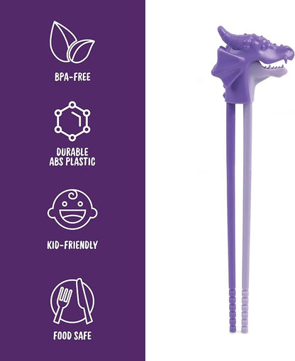 Genuine Fred MUNCHTIME CHOPSTICKS, One Pair, DRAGON