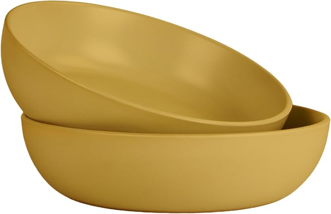 10 Strawberry Street Wazee Matte Coupe Dinnerware, Bowl, Yellow, Set of 6