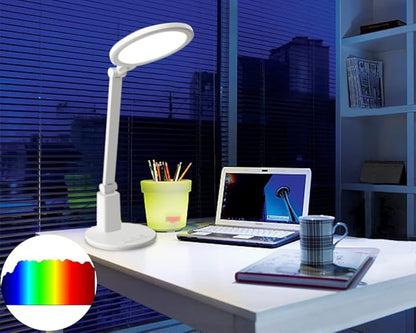 Full Spectrum Full red Light Table lamp Simulate 7 am Sunlight Authentic Eye Protection led Desk lamp 7 Brightness for Child Readers Artists Home Office