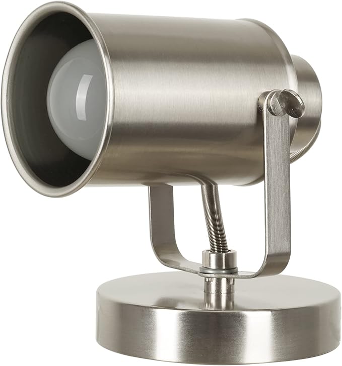 Catalina Lighting 18775-016 Modern Multipurpose Spotlight Desk or Wall Mount Accent Lamp, LED Bulb Included, 6", Brushed Nickel