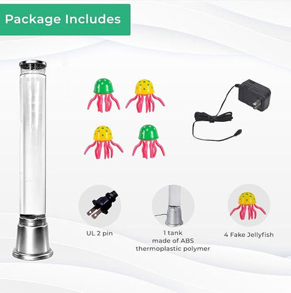 Shop LC Electric Jellyfish Lamp Artificial Fake Fish Tank Aquarium Lamp with Sensory Bubble Tube Lamp Night Light Sensory Lamp Jellyfish Lava Lamp - 1.90 FT Birthday Gifts
