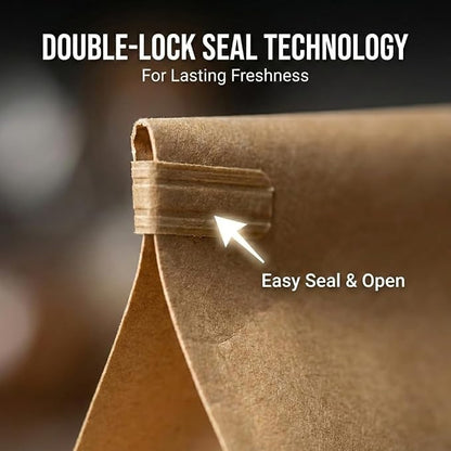 200 Pack Eco-Friendly Kraft Paper Bakery Bags with Clear Window, Reusable Tin Tie Tab Lock for Sealed Freshness, Baked Goods Packaging for Gifting and Bake Sale Extra small(3.9*9.4*3.5Inches)