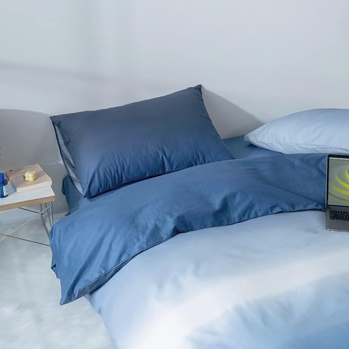 Blue Gradient Comforter Set Queen Gradient Blue Bedding Comforter Set Light Blue Queen Bedding Set Blanket Quilts Blue Color Comforter Set for Queen Bed
