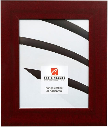 Craig Frames 11x17 Red Mahogany Picture Frame for Posters and Gallery Wall | Displays photos and prints behind clear glass, ready to hang, made in the USA