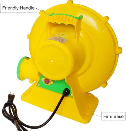 Air Blower 550 Watts, Bounce House Blower for inflatables Jump House, Inflatable Castle and Jump Slides, Efficient and Convenient Commercial Inflatable Blower for Bounce House (Style B-550W)