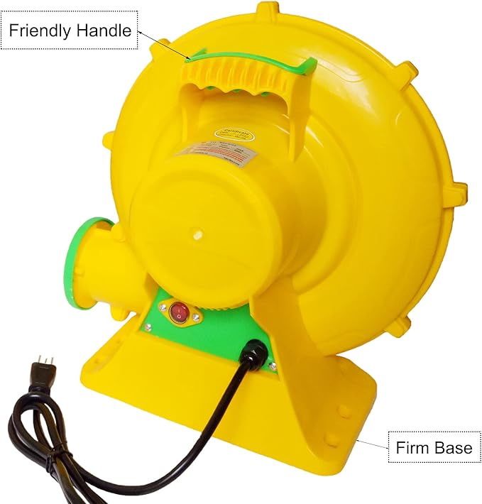 Air Blower 750 Watts, Bounce House Blower for inflatables Jump House, Inflatable Castle and Jump Slides, Efficient and Convenient Commercial Inflatable Blower for Bounce House (Style B-750W)
