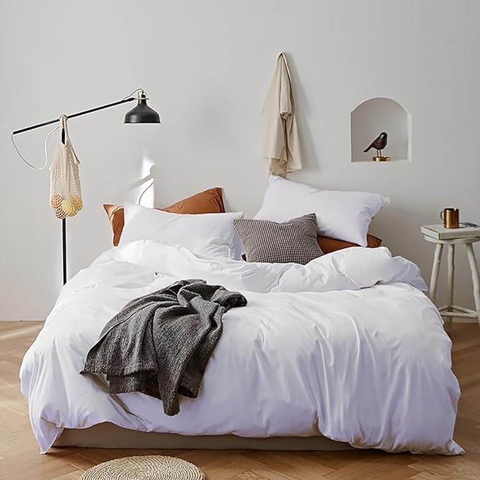 White Comforter Twin White Beddig Soft Durable White Comforter Set Kids Teens All White Twin Comforter Set Lightweight White Blanket Breathable White Twin Bed set Boys Girls Bedding Comforter