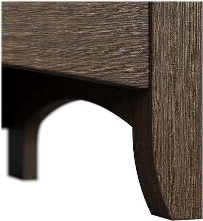 Bush Furniture Salinas Tall 5 Shelf Bookcase in Ash Brown