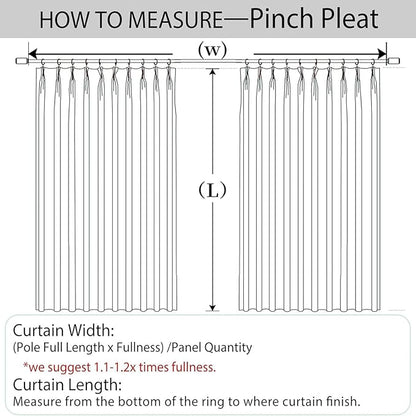 Macochico 100”Wx96”L Pinch Pleated 100% Blackout Linen Curtains Thermal Sliding Curtains for Bedroom Living Room Sliding Glass Door Farmhouse Shabby Chic Lilac Drapery with Tieback 1 Panel