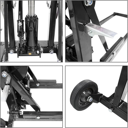550 LBS Lawn Mower Lift | Riding Lawn Mower Lift Jack for Lawn Tractors, Zero Turn Mowers, and All Riding Mowers