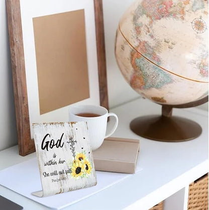 Religious gifts for Women Friends Prayer Room Decor for Office Desk Scripture Inspirational Home Decor Gifts for Her, Mom,Sister, Friends, Coworker Birthday Gifts for Women Catholic XUV02