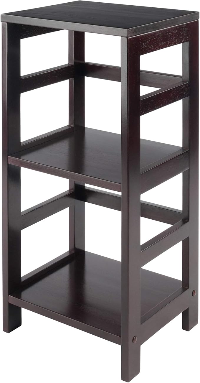 Winsome Leo Model Name Shelving, Tall, Espresso