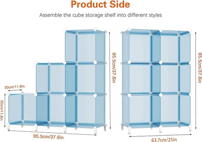 Portable Closet 6 cube closet organizers and storage Cube Storage Organizer Storage Shelf Bookcase Bookshelf with Metal Hammer, Storage Cubes Organizer Cabinet for Kids, Closet, Bedroom, Bathroom
