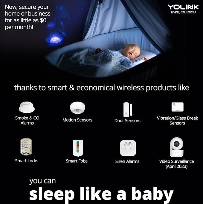 YoLink LoRa 1/4 Mile Wireless Range Smart Motion Detector, Indoor Motion Sensor, Motion Detector, Alexa, IFTTT, YoLink Hub Required