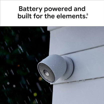 Google Nest Cam Outdoor or Indoor, Battery - 2nd Generation - 1 Pack