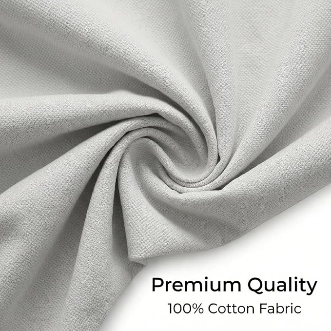 Urban Villa Cotton Grommet Curtains 42x84 (2 Panels) Ivory