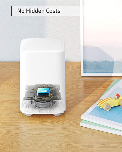 eufy security, eufyCam 2C Pro 3-Cam Kit, Wireless Home Security System with 2K Resolution, 180-Day Battery Life, HomeKit Compatibility, IP67, Night Vision, and No Monthly Fee.