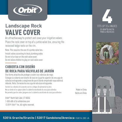 Orbit 53016 Granite Resin Rock Box Sprinkler Valve Cover