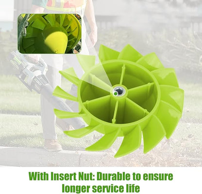 Blower Fan Replacement for Ryobi Leaf Blower 18V One+ P2108 & P21081 Cordless - Fan Blades Replacement Part # 529437004 529437003 529437001