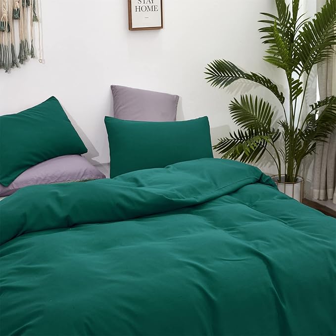 Green Comforter Set Queen Dark Green Bedding Set Soft Lightweight Pure Emerald Green Comforter Men Women Durable Green Queen Blanket Breathable Green Comforter Set Solid Green Bed Comforter