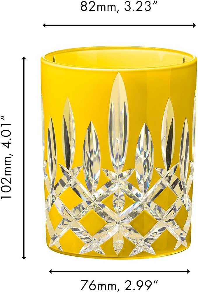 RIEDEL Laudon Tumbler, Yellow Crystal Glass, Single Pack, Machine Made