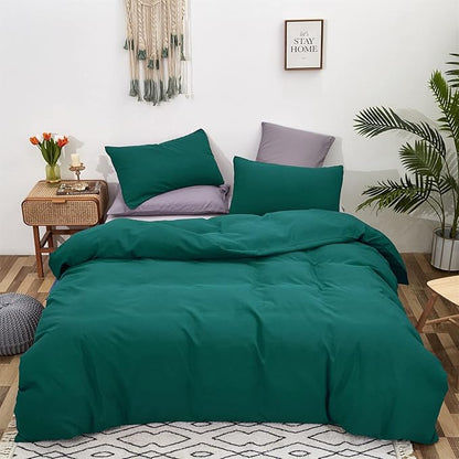 Green Comforter Set Queen Dark Green Bedding Set Soft Lightweight Pure Emerald Green Comforter Men Women Durable Green Queen Blanket Breathable Green Comforter Set Solid Green Bed Comforter