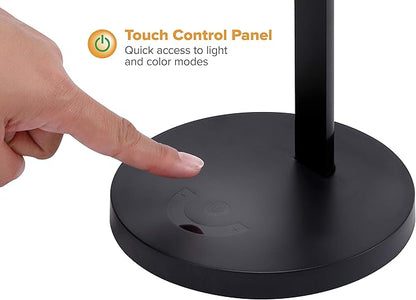 Bostitch Office Dimmable LED Desk Lamp with Adjustable Color Temperature, Black