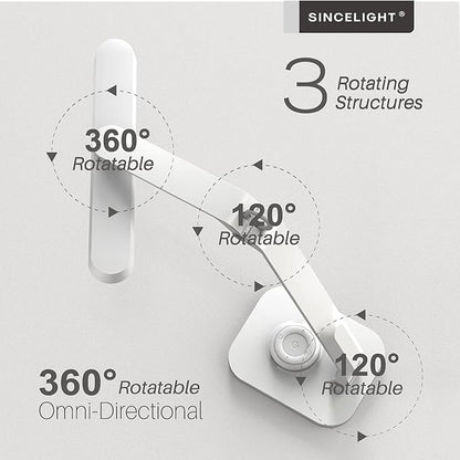 SINCELIGHT Horus H1 LED Desk Lamp, Color Changeable, Dimmable, Dual Control Mode, Remote Table/Reading/Book Light, Eye-Friendly GR0 Level with no Harmful Bluelight