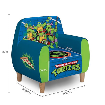 Delta Children Teenage Mutant Ninja Turtles Foam Chair for Kids, Green