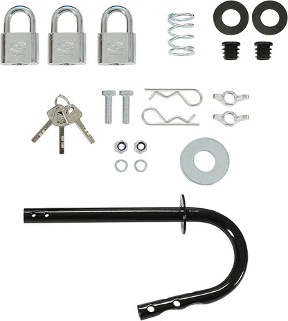 ECOTRIC 10pc 3 Place Weed Eater Rack Carrier Mount On Landscape Truck Trailer Enclosed Trimmer Rack Holder w/Lock Pair