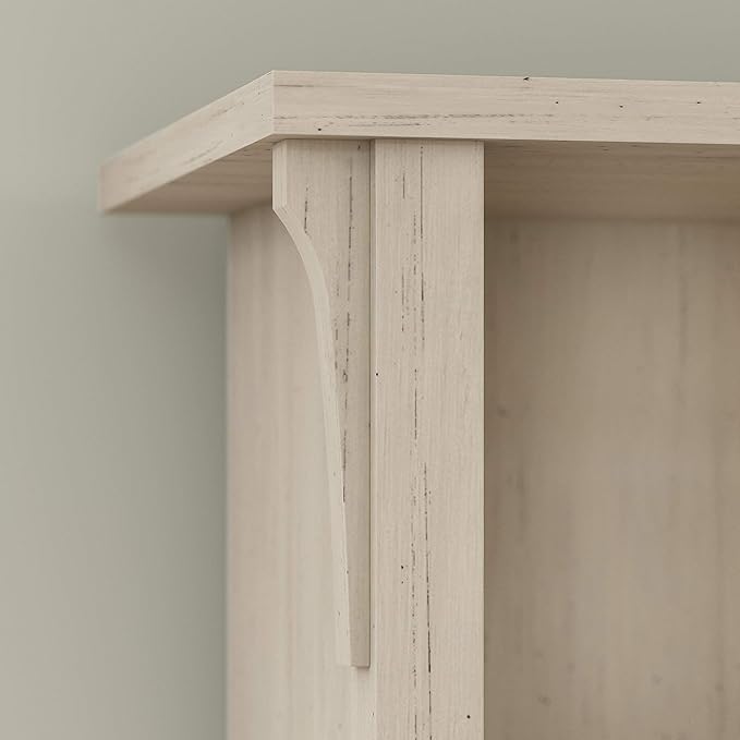 Bush Furniture Salinas Tall 5 Shelf Bookcase in Antique White