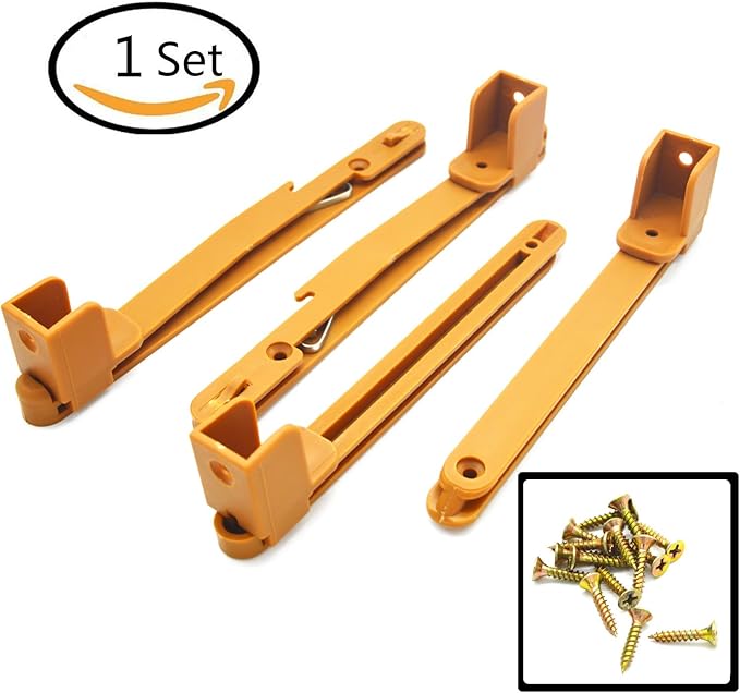 Crib fence Lifter Lifting Rail Connection Set Brown w Screws