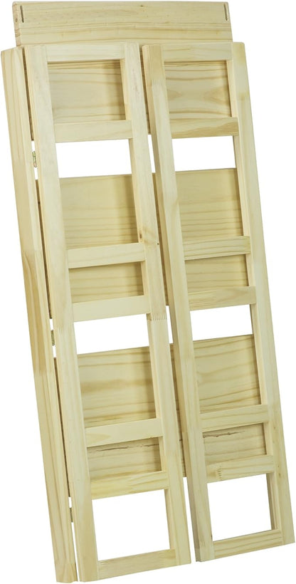 Casual Home 3-Shelf Folding Student Bookcase (20.75" Wide)-Natural