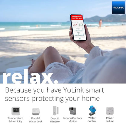YoLink LoRa Smart Door & Window Sensor 3-Pack: Door Left-Open Reminders, up to 1/4 Mile Open-Air Range, up to 5 Year Battery Life, Alexa, IFTTT, Home Assistant