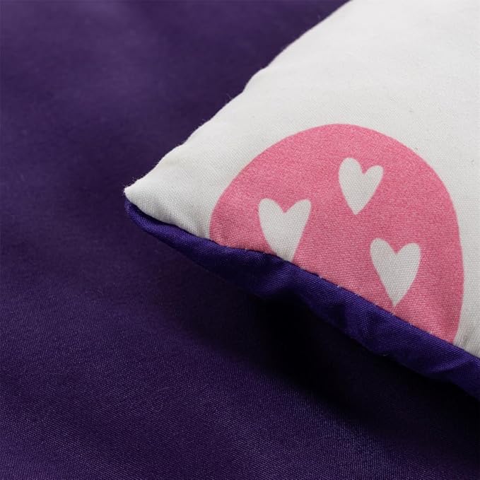 NTBED African American Black Girl Comforter Set Galaxy Afro Girl Microfiber Bedding Sets Twin Size