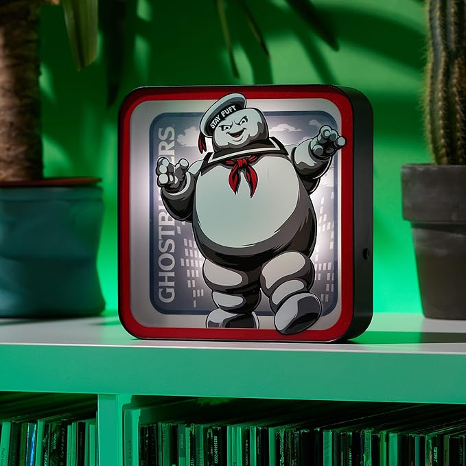 Numskull NS4833 Ghostbusters Stay Puft Acrylic Logo Desk Lamp