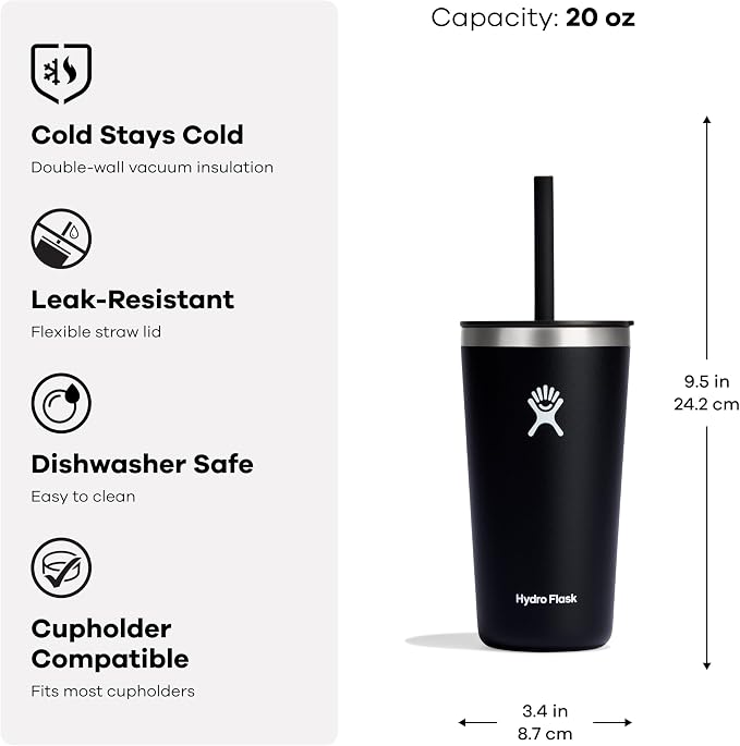 Hydro Flask 20 Oz All Around Tumbler Straw Lid Birch