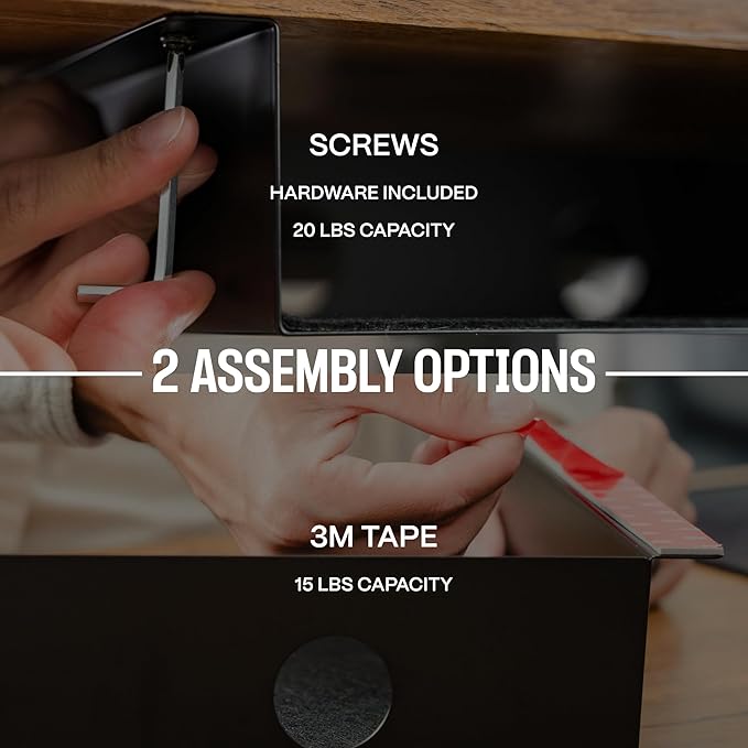Under Desk Storage Shelf, Under Desk Tray, Carbon Steel Under Shelf Storage, Under The Desk Storage Small Shelf For Desk, Under Table Storage, Gaming Desk Accessories - 7.5 * 8 * 2.8 in